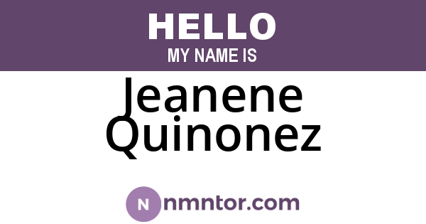 Jeanene Quinonez