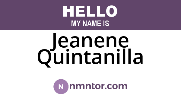 Jeanene Quintanilla