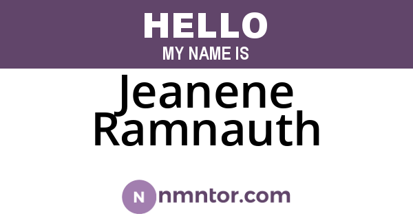 Jeanene Ramnauth