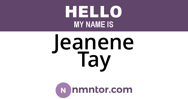 Jeanene Tay