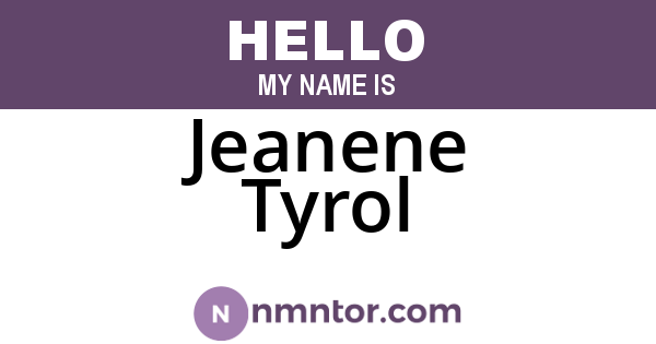 Jeanene Tyrol