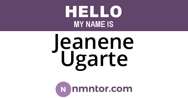 Jeanene Ugarte
