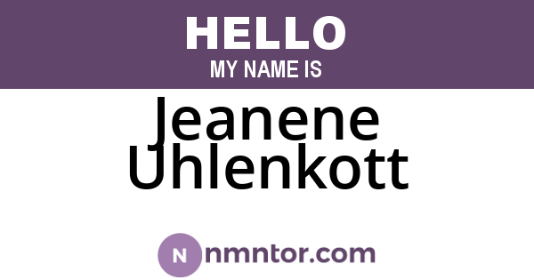 Jeanene Uhlenkott