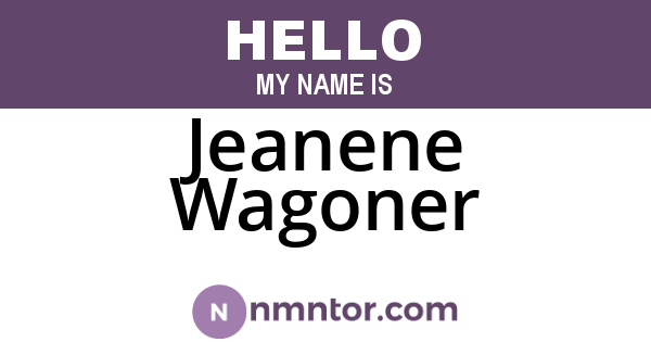 Jeanene Wagoner