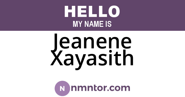 Jeanene Xayasith