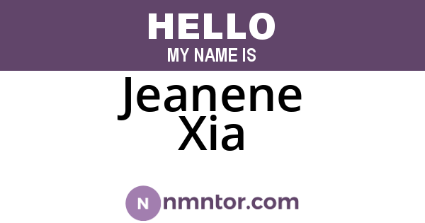 Jeanene Xia