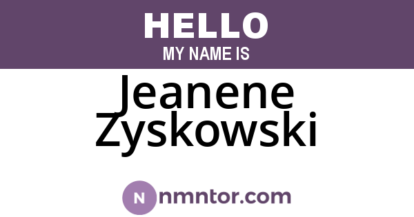 Jeanene Zyskowski