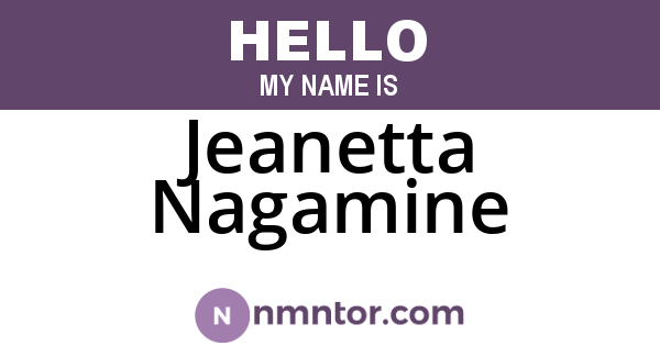 Jeanetta Nagamine