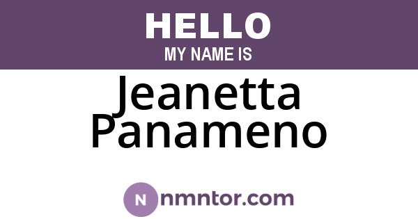 Jeanetta Panameno