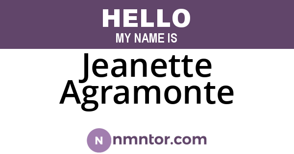 Jeanette Agramonte