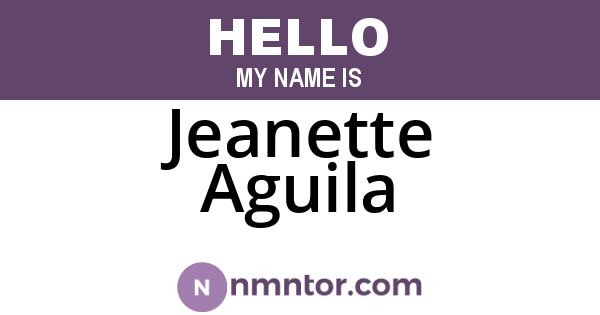 Jeanette Aguila
