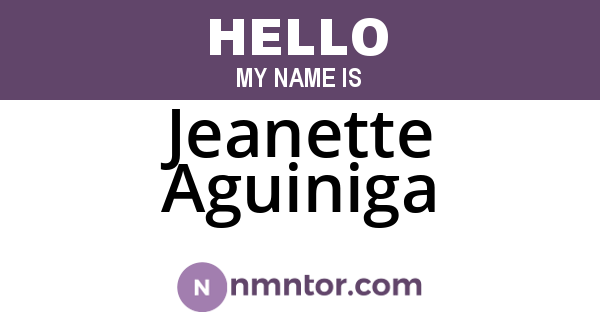 Jeanette Aguiniga