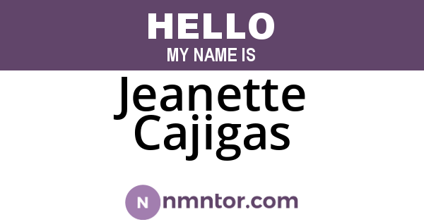 Jeanette Cajigas