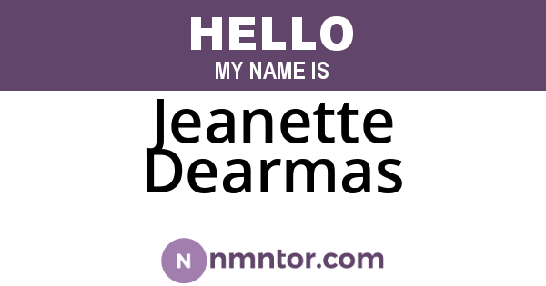 Jeanette Dearmas