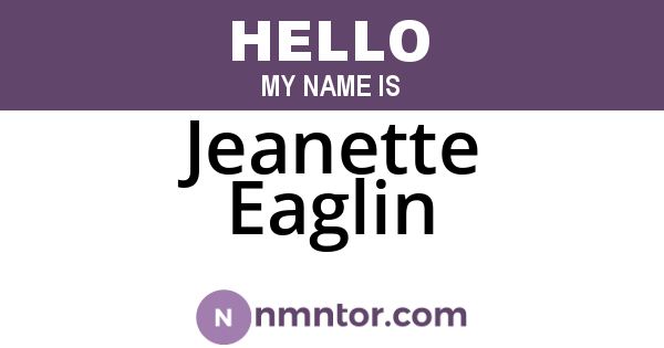 Jeanette Eaglin