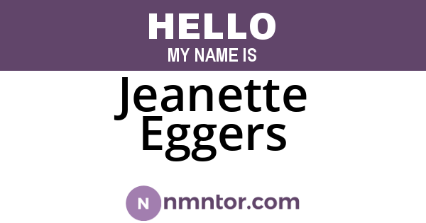 Jeanette Eggers