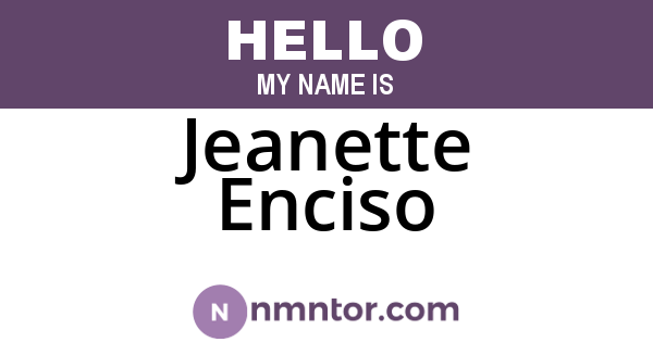Jeanette Enciso