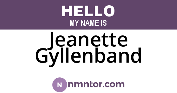 Jeanette Gyllenband