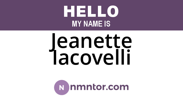Jeanette Iacovelli