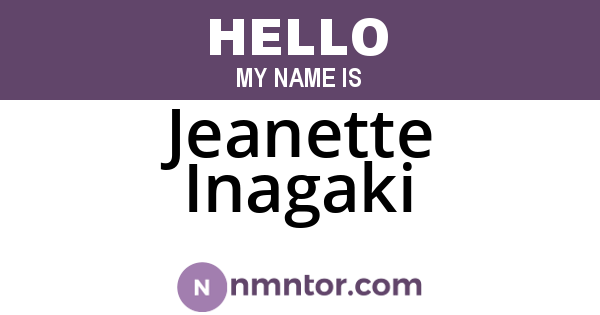 Jeanette Inagaki
