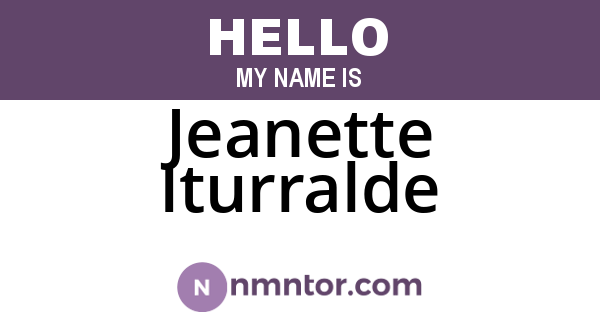 Jeanette Iturralde