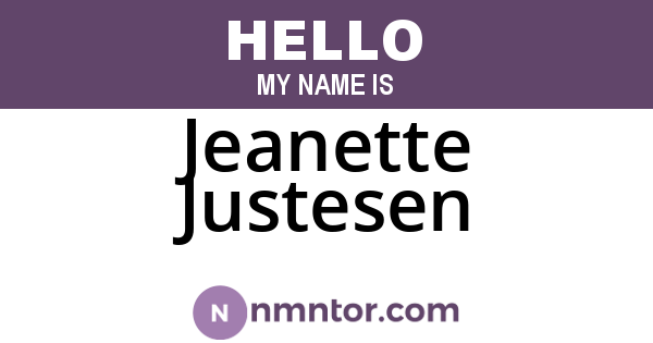Jeanette Justesen