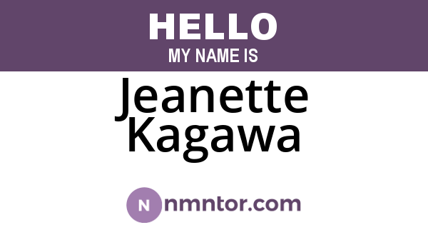 Jeanette Kagawa