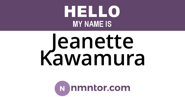 Jeanette Kawamura