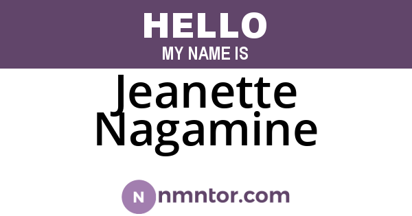 Jeanette Nagamine