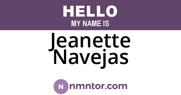 Jeanette Navejas