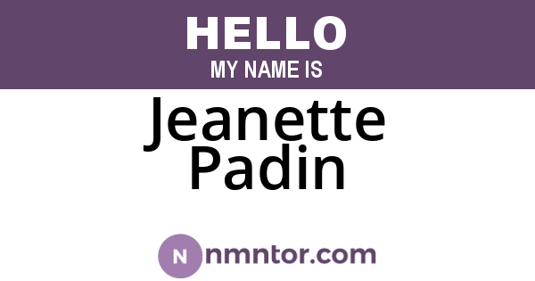 Jeanette Padin