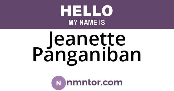 Jeanette Panganiban