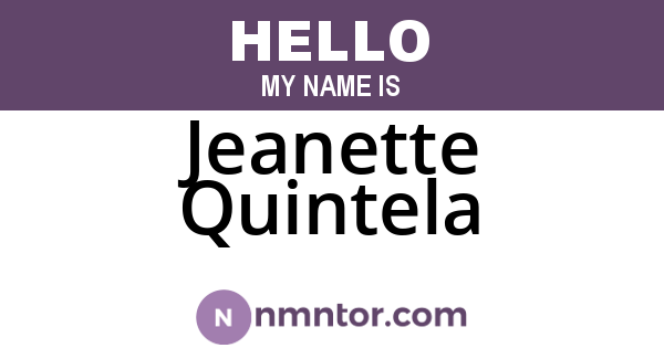 Jeanette Quintela