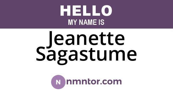 Jeanette Sagastume