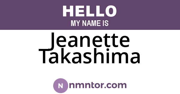 Jeanette Takashima
