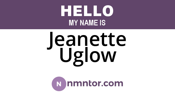 Jeanette Uglow