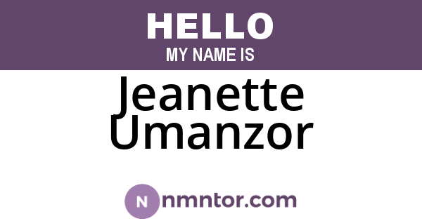 Jeanette Umanzor