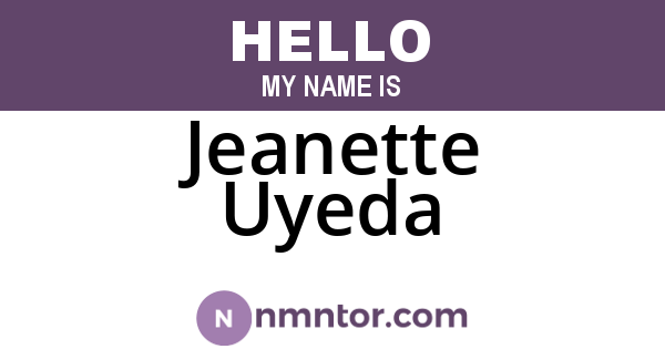Jeanette Uyeda