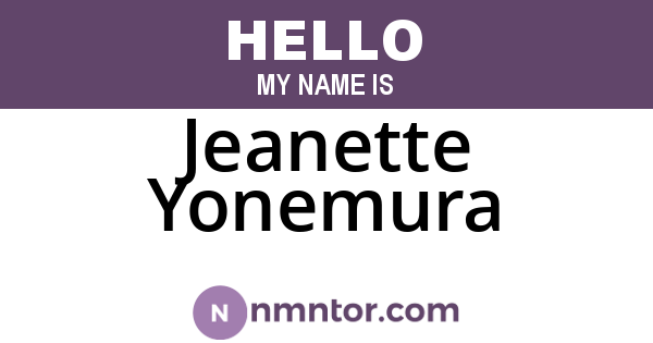 Jeanette Yonemura