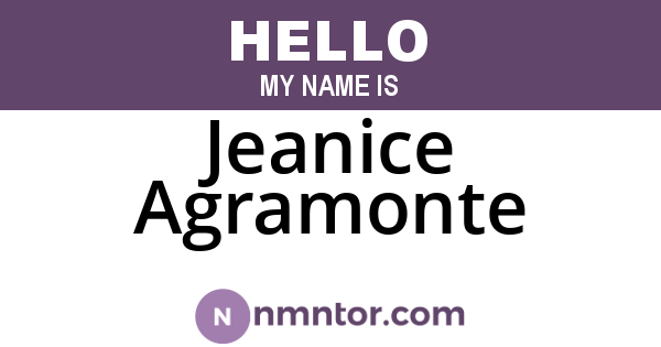 Jeanice Agramonte