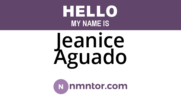 Jeanice Aguado