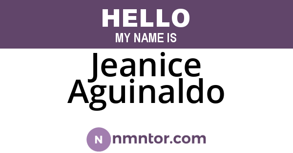 Jeanice Aguinaldo
