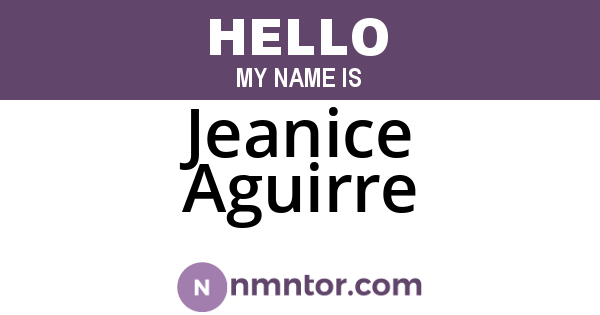 Jeanice Aguirre