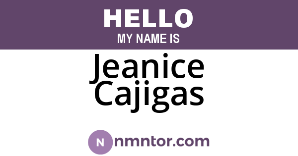 Jeanice Cajigas