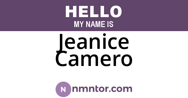 Jeanice Camero