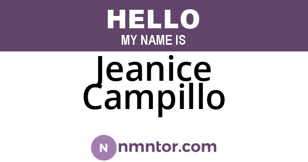 Jeanice Campillo