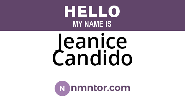 Jeanice Candido