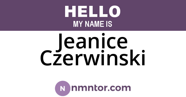 Jeanice Czerwinski
