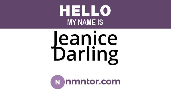 Jeanice Darling