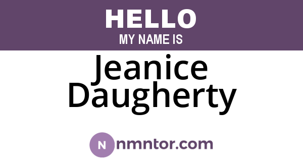 Jeanice Daugherty